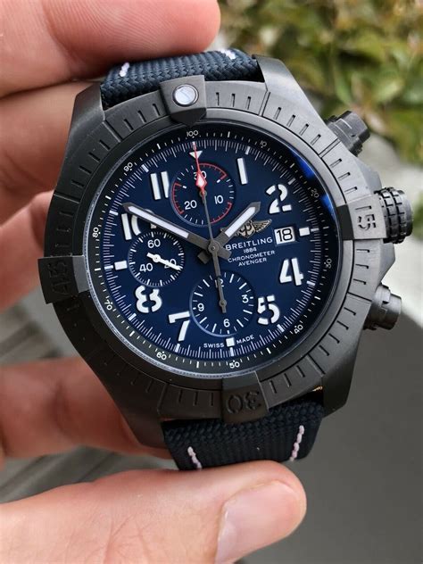 breitling avenger black face|Breitling Super Avenger Chronograph 48 Night Mission Black.